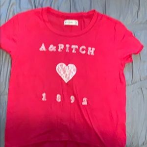 Abercrombie kids hot pink T-shirt